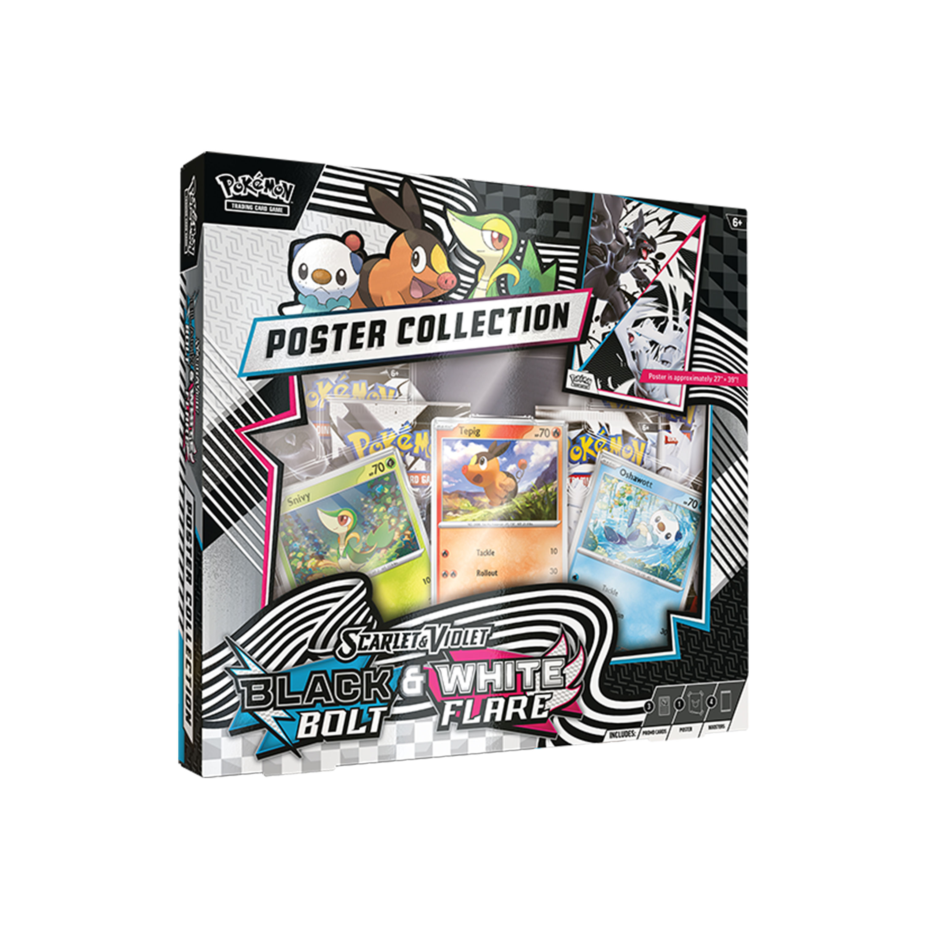 Black Bolt & White Flare Unova Poster Collection