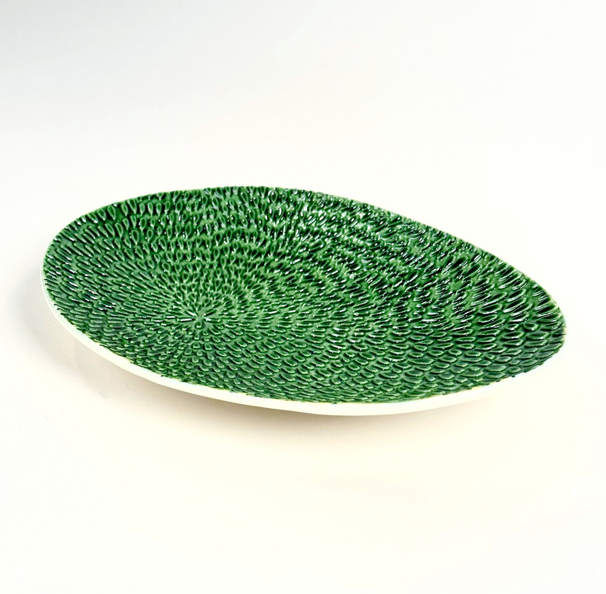 Oval Peacock Dish