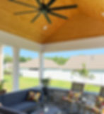 husky builders, covered porch, tongue and groove ceiling, rock wall, stamped patio, stamped concrete, drainage challenge, concrete, concrete finishes, outdoor oasis, patio, stamped, outdoor patio ideas, greenville south carolina contractors, construction, concrete