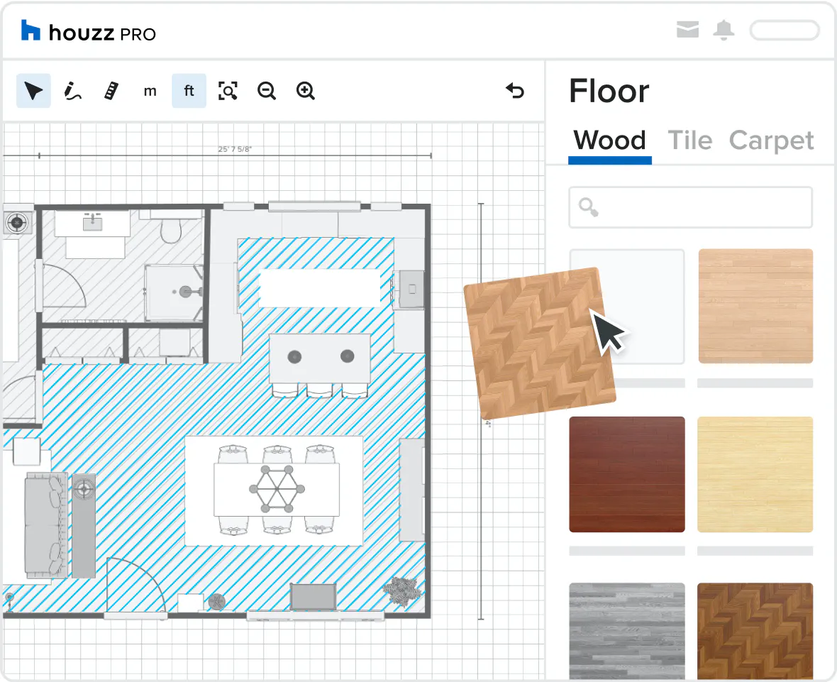 interior design, interior designer, husky builders, contractor, tile, tile setter, construction trade, contractor, greenville south carolina, contractor and designer team, teamwork, houzzpro, floor plan, interior design software