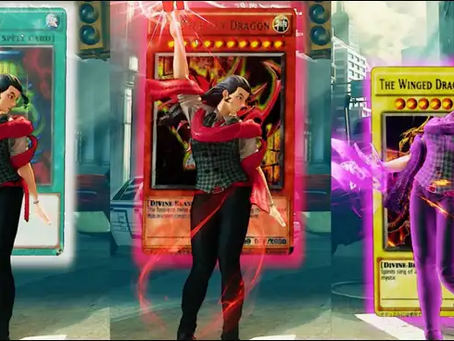 Rose's Tarot cards into Yu-Gi-Oh Cards in Street Fighter 5 Season 5