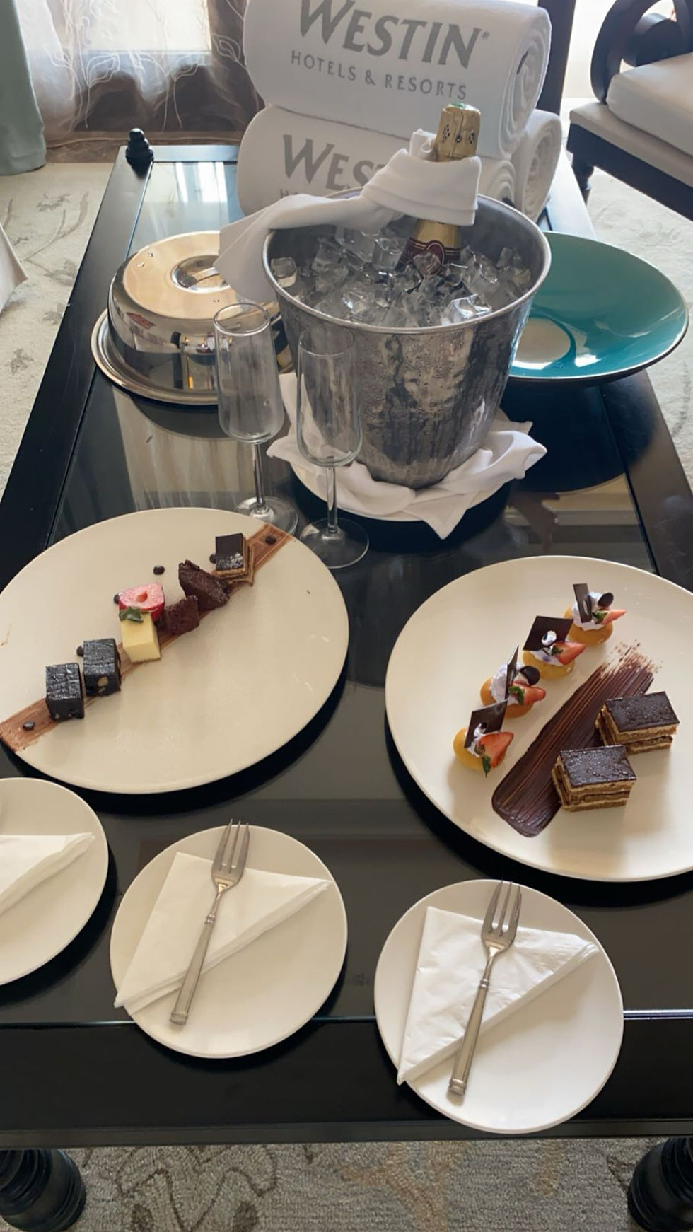 A warm welcome from the Westin Team.