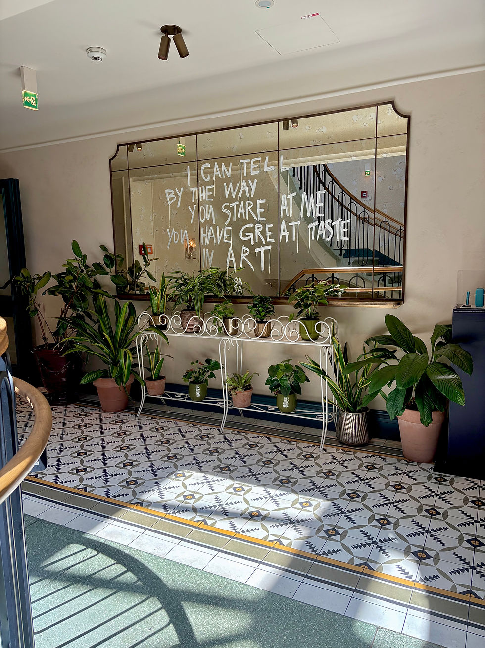 One of many art pieces featured throughout the property- keep your eyes peeled!