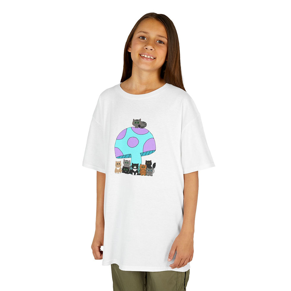 Thumbnail: Kids Mushroom Friends T-Shirt — Cute Woodland Animal Tee