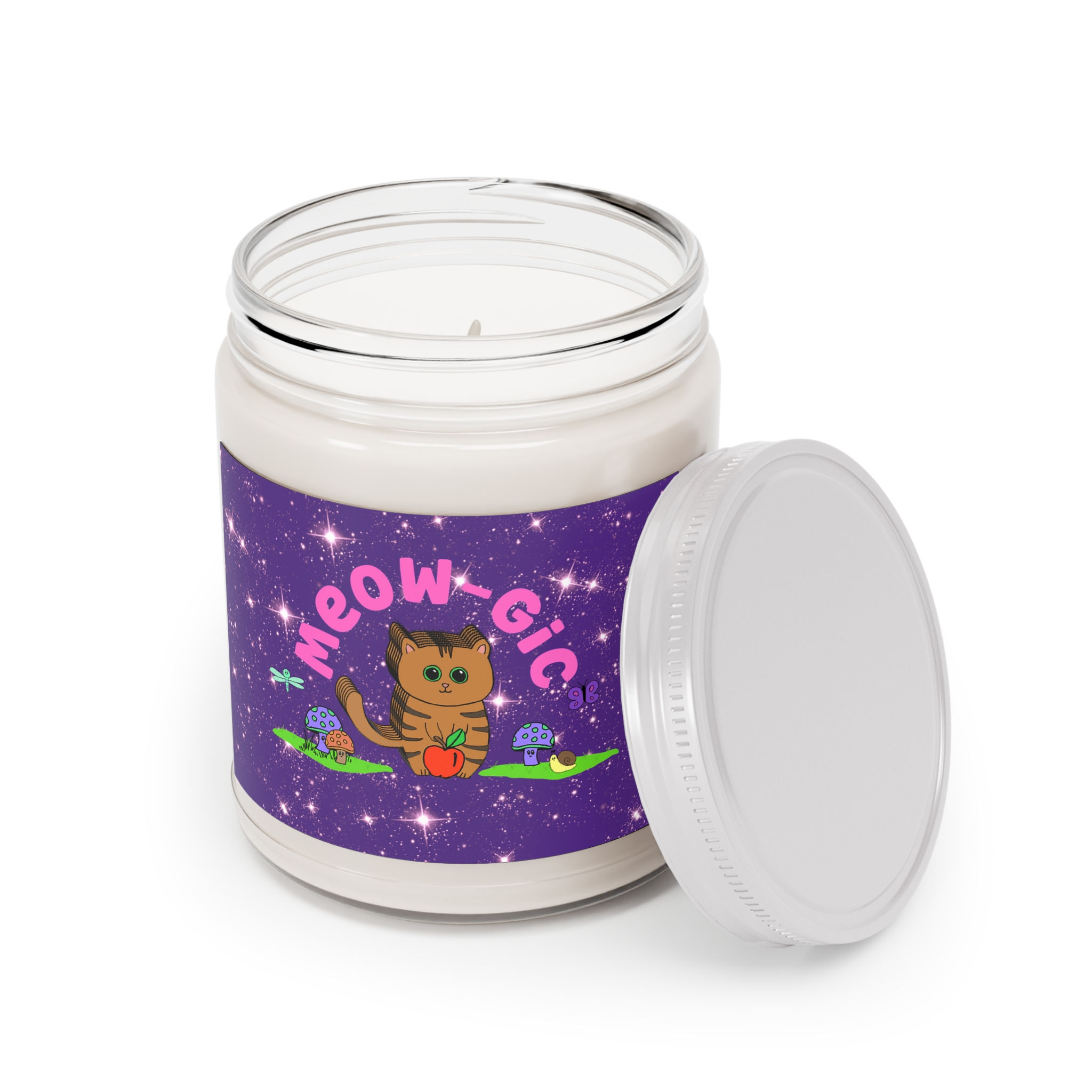 Adorable Meow-gic Scented Candle - 9oz Cat-Themed Home Fragrance