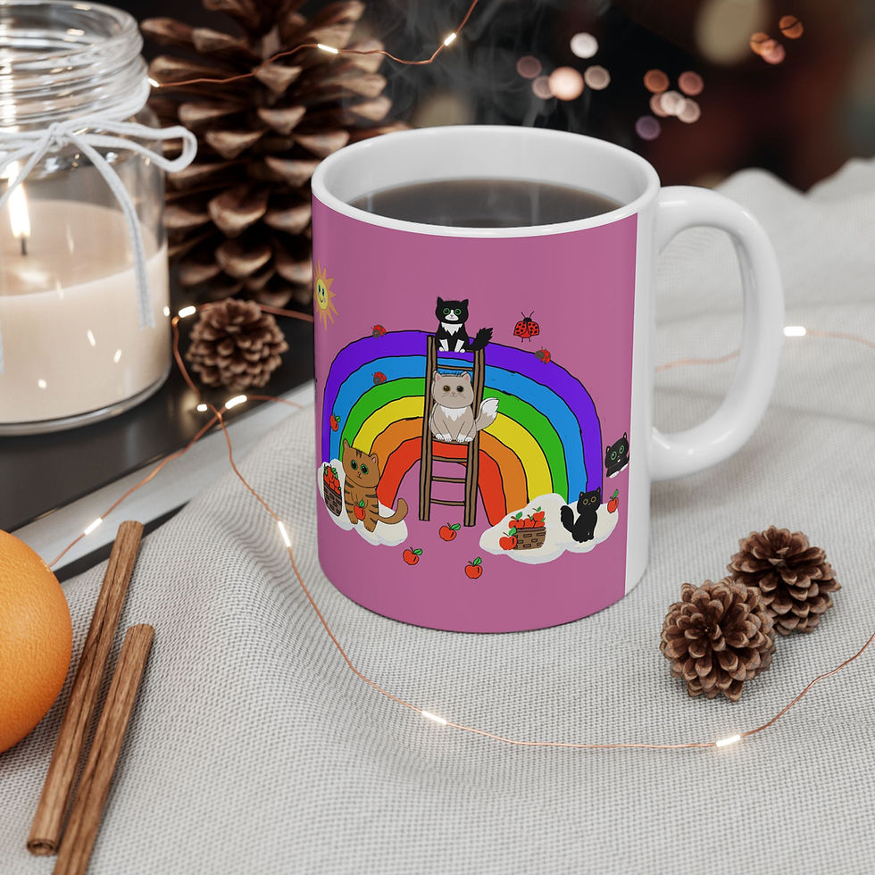 Thumbnail: Climbing to Purrfection Ceramic Mug, (11oz, 15oz)