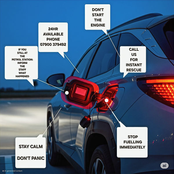 What to do if wrong fuel in car