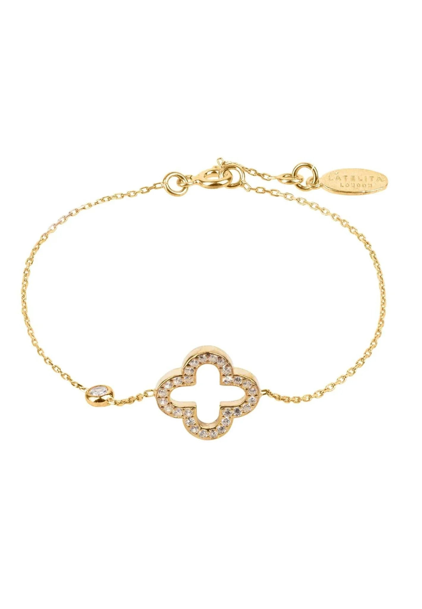 Open Clover Bracelet Gold