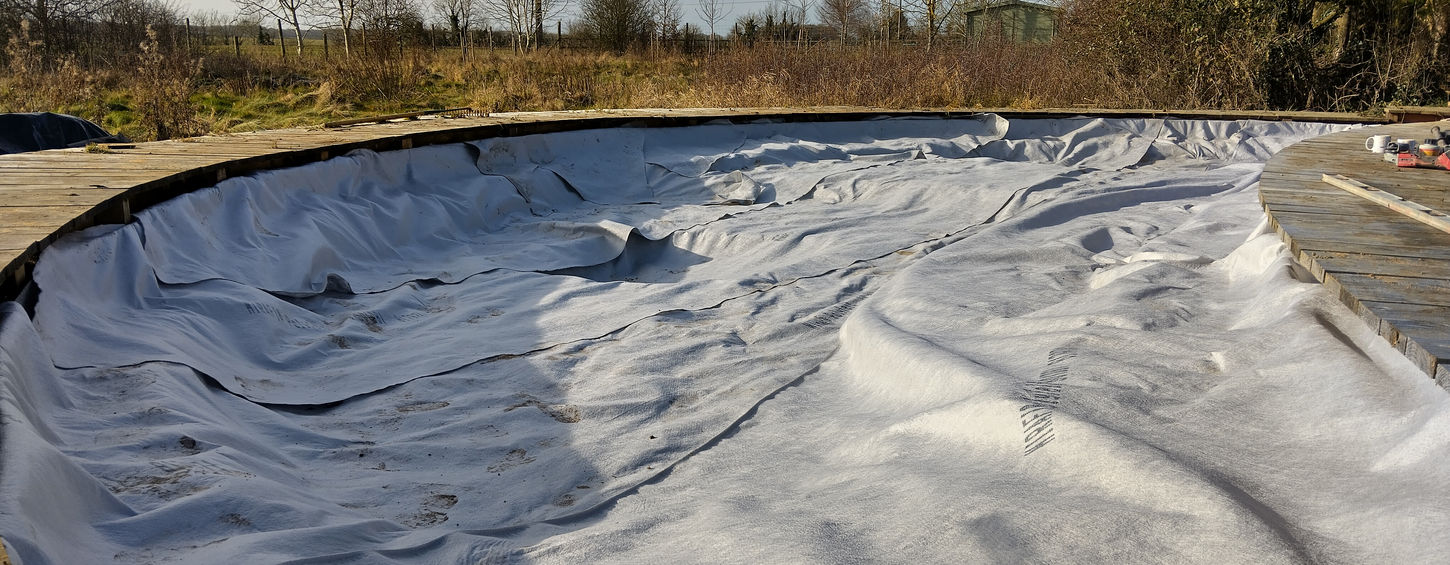 Large Duo Ponds with Elliptical Boardwalk