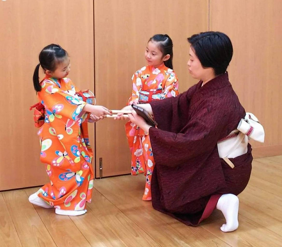 お友達とお稽古