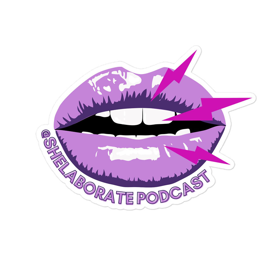 Purple Shelaborate Logo Sticker