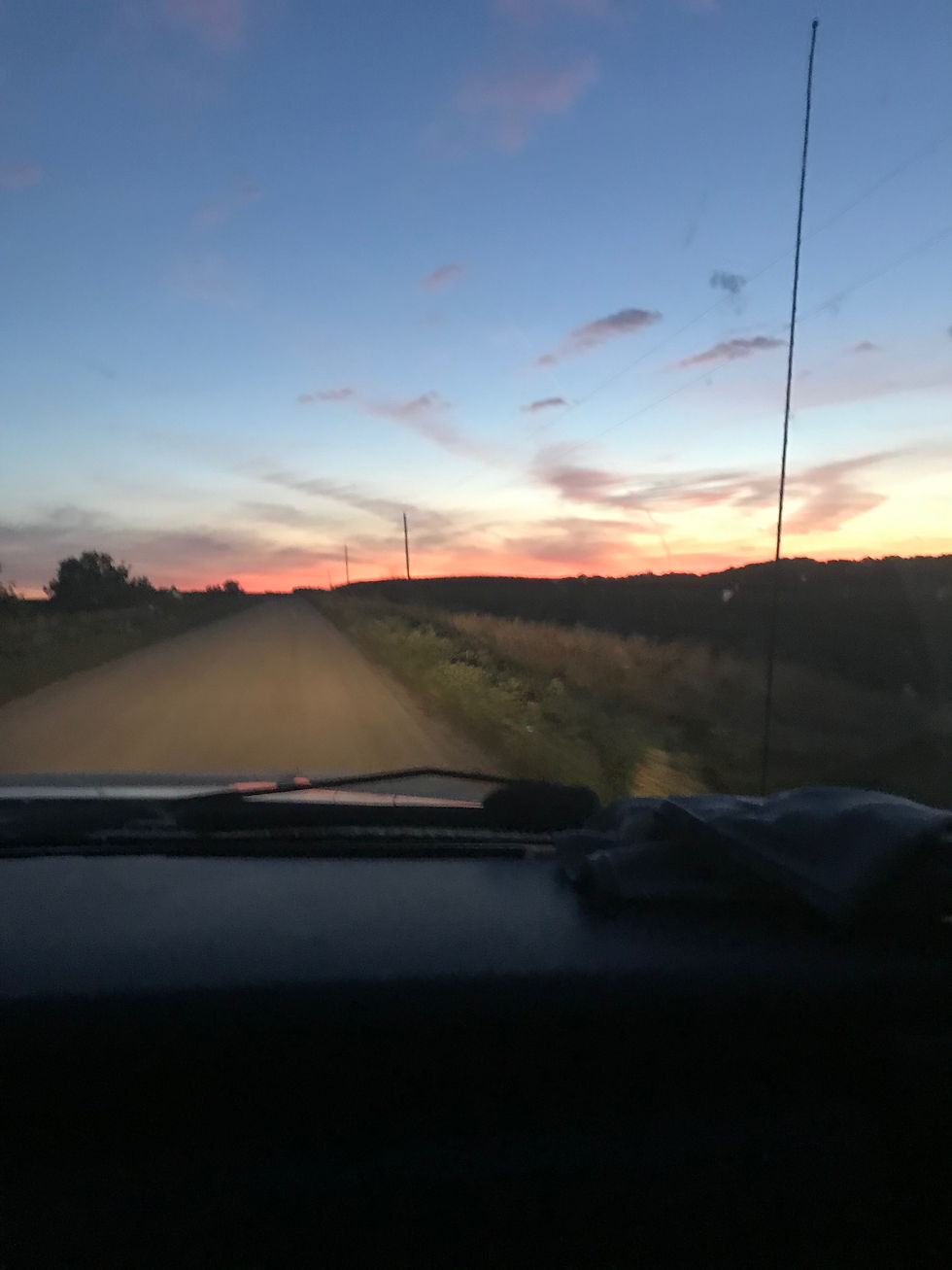 The morning drive to my home waters