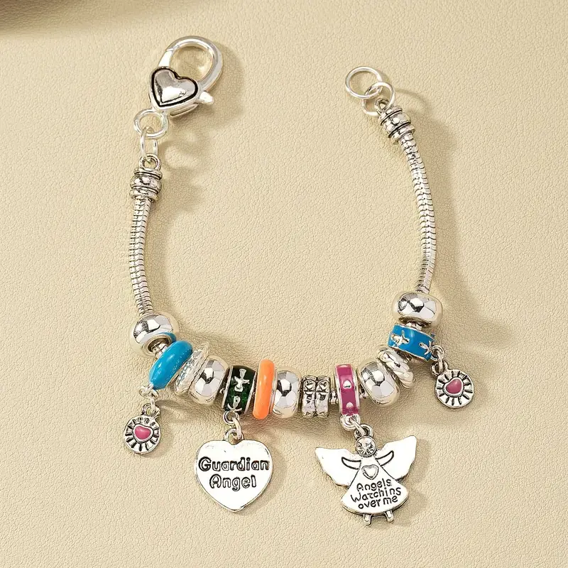 Silver Guardian Angel Bracelet