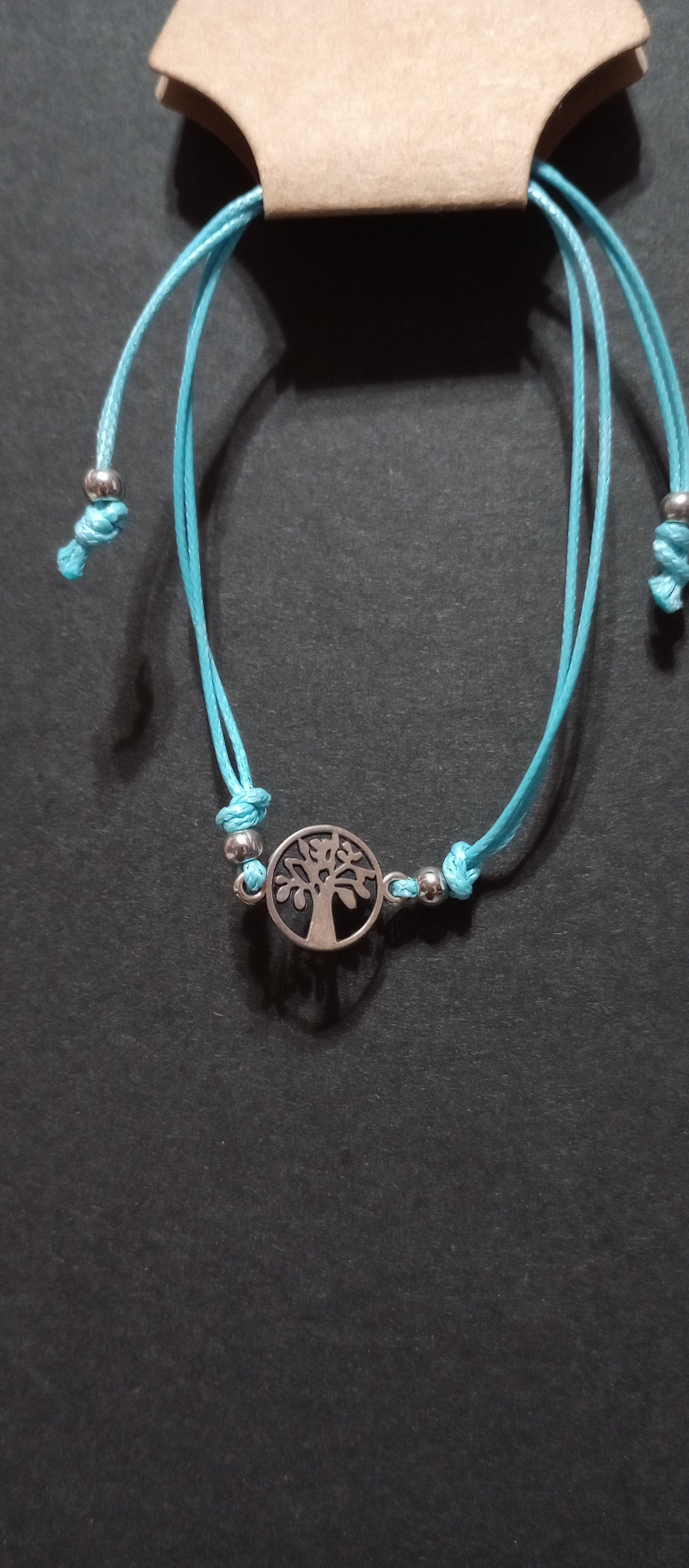 Light Blue Family Tree Bracelet