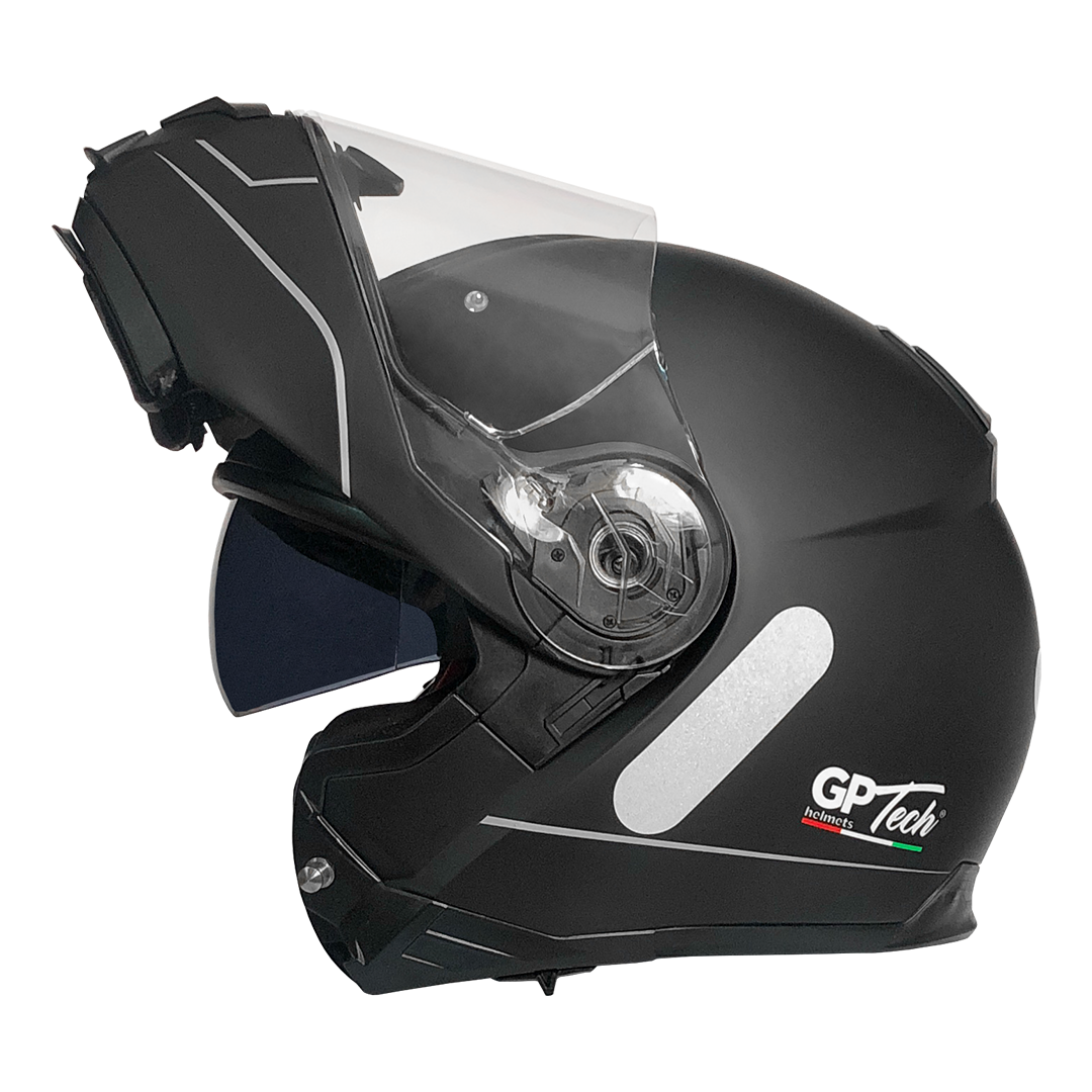 Capacete GP Tech A118 ROAD | Preto e cinza fosco