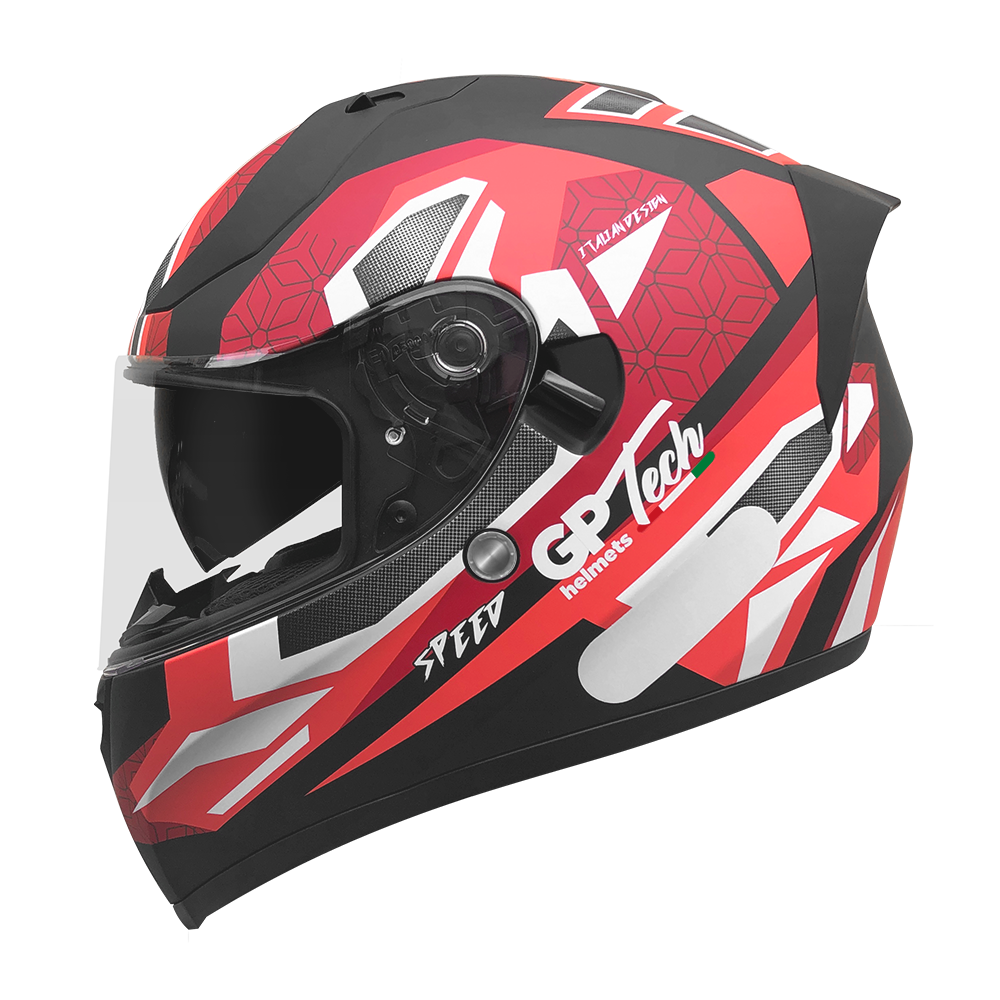 Capacete GP Tech V128 Speed | Fosco | Vermelho
