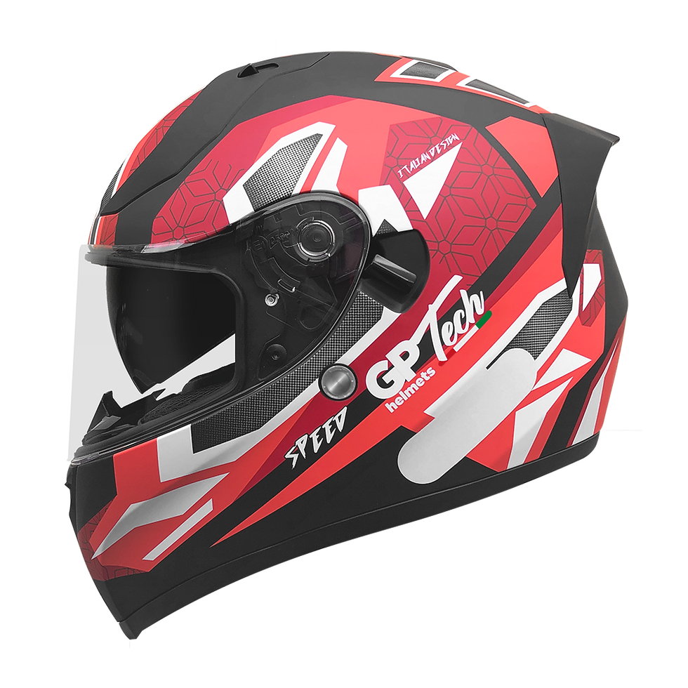 Miniatura: Capacete GP Tech V128 Speed | Fosco | Vermelho
