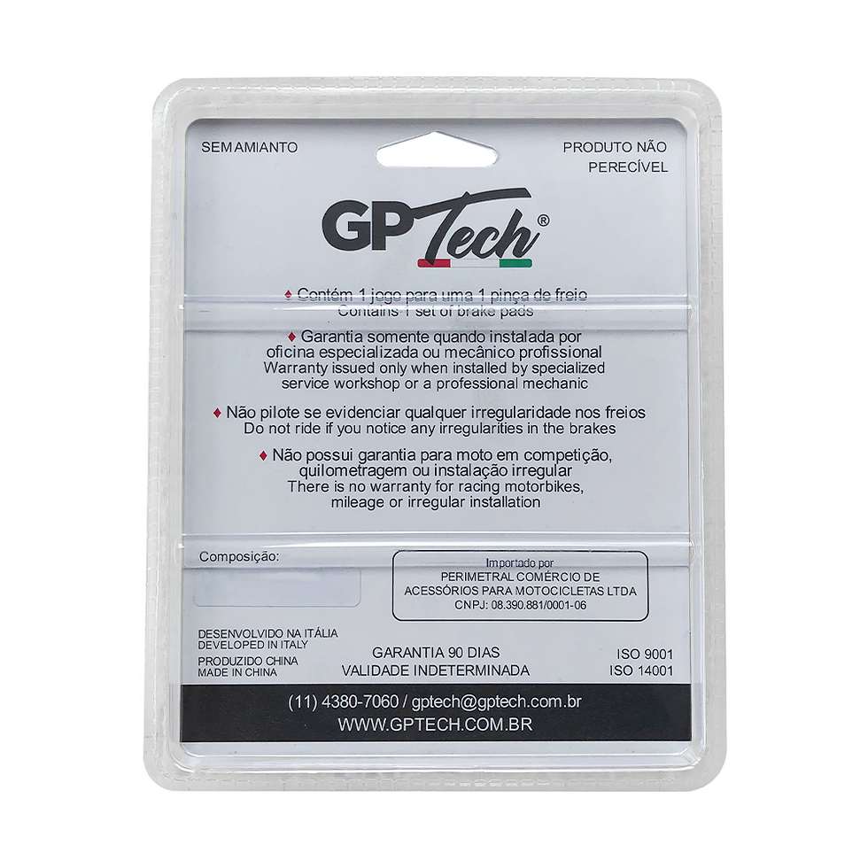 Miniatura: Pastilha de Freio GP0490HH (D)