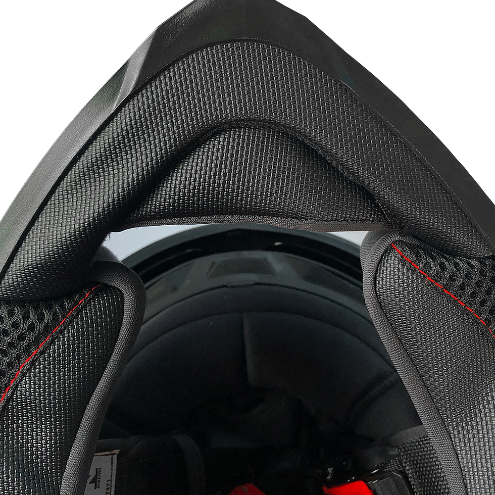 Miniatura: Capacete GP Tech V128 Rapid Brilhante | Preto com Vermelho
