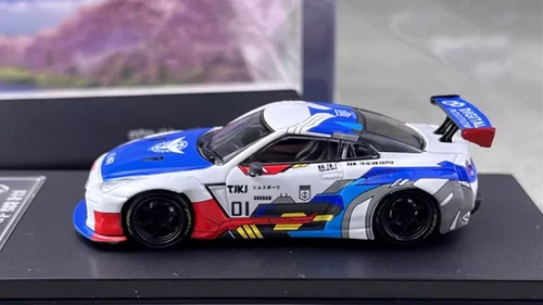 NISSAN SKYLINE GT-R R35 PANDEM ROCKET BUNNY EXIA 1/64 DIECAST CAR