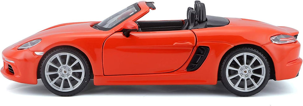 Thumbnail: PORSCHE 718 BOXSTER ORANGE 1/24 SCALE DIECAST CAR MODEL BY BBURAGO 21087