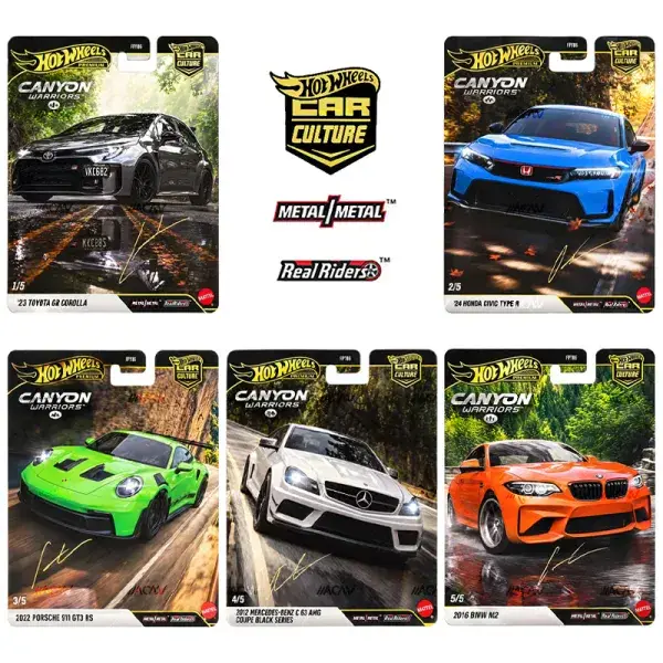 CANYON WARRIORS 2027 CAR CULTURE SET OF 5 1/64 DIECAST BY HOT WHEELS FPY86-962C