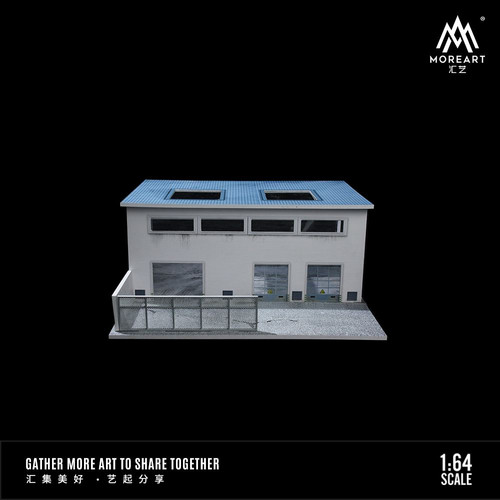 FACTORY BUILDING SCENE DIORAMA FOR 1/64 SCALE DIECAST CARS BY