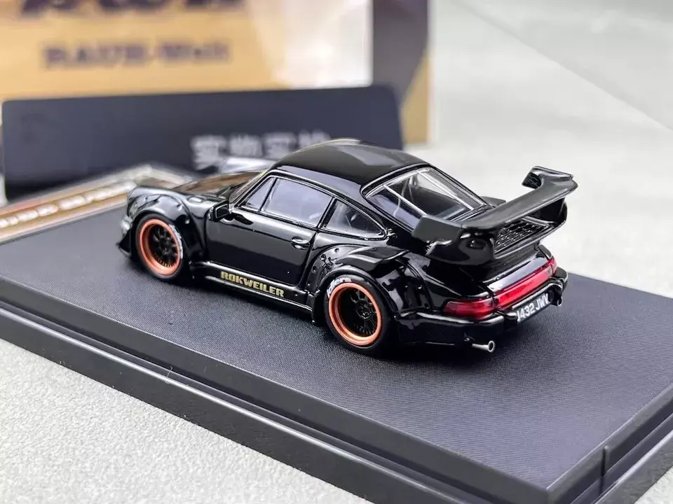 Thumbnail: PORSCHE RWB 964 GLOSS BLACK ROKWEILER 1/64 SCALE DIECAST CAR BY STAR MODEL