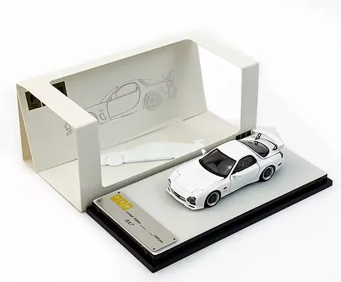 ミニカー Make Up VISION RX-7 (FD3S) Type RS White Make Up Co., Ltd. / Mazda RX-7 (FD3S) Type RS 1999