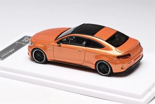 MERCEDES BENZ AMG C63S W205 COUPE SUNSET ORANGE 1/64 DIECAST CAR