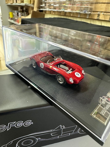 1957 FERRARI 250 TESTA ROSSA RED #9 HOOD COMES OFF 1/64 DIECAST