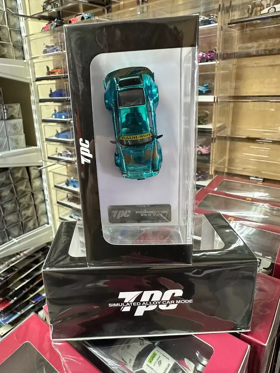 Thumbnail: PORSCHE RWB 964 CHROME BLUE 1/64 SCALE DIECAST CAR MODEL BY TPC MODELS