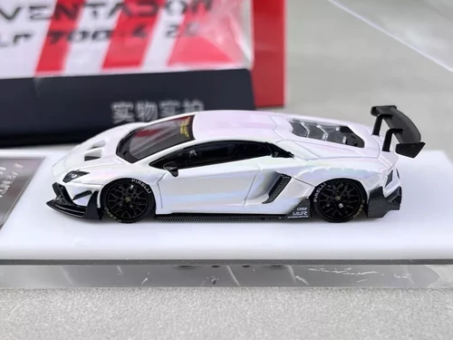 LAMBORGHINI AVENTADOR LP700-4 LB-WORKS LBWK CHROME RAINBOW WHITE 1