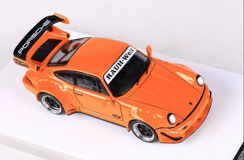 PORSCHE RWB 964 WITH EXTRA WHEELS 1/64 SCALE DIECAST CAR