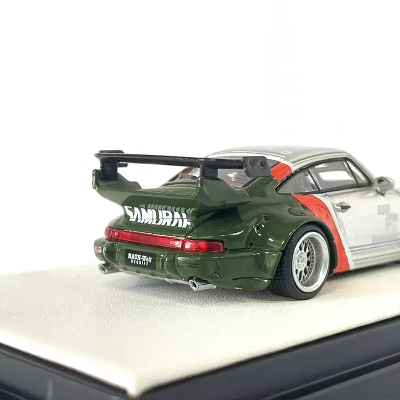 Thumbnail: PORSCHE RWB 964 SAMURAI CYBERPUNK WITH FIGURE 1/64 DIECAST CAR BY MINI STATION