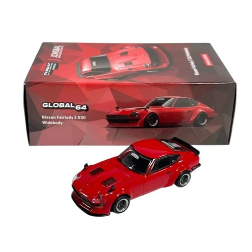 NISSAN FAIRLADY Z S30 WIDEBODY RED JONSIBAL DESIGN WORKS 1/64 BY