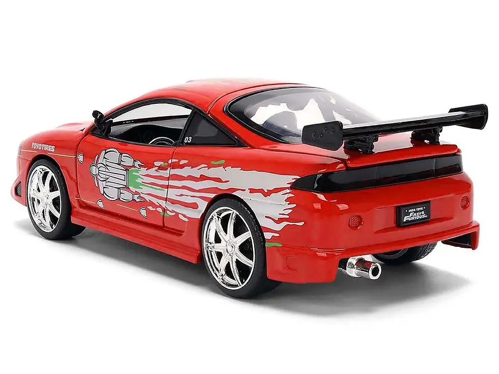 Thumbnail: MITSUBISHI ECLIPSE RED REMIX FAST & FURIOUS 1/24 DIECAST CAR BY JADA TOYS 36815