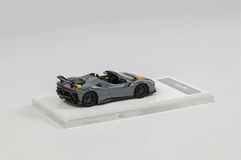 Thumbnail: FERRARI SF90 XX ROADSTER WITH TOP COMING OFF GREY 1/64 DIECAST CAR BY DMH MODEL