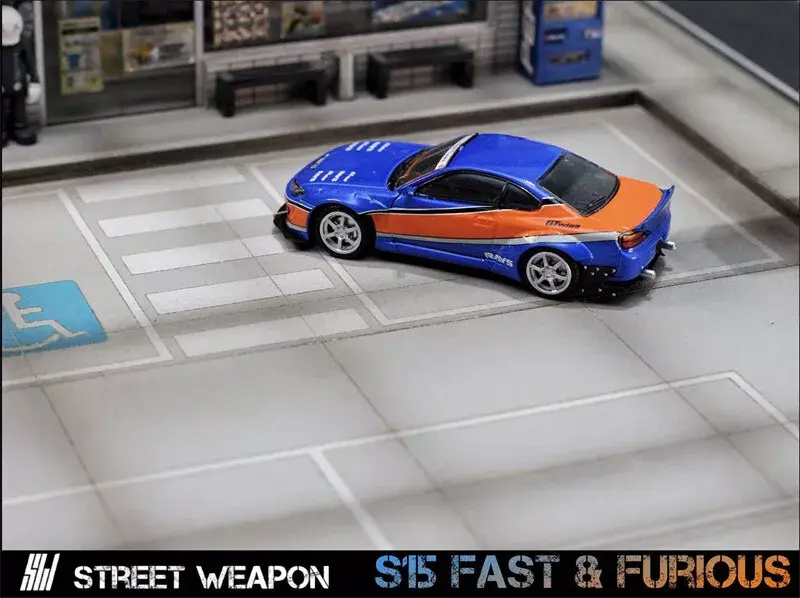 Thumbnail: NISSAN SILVIA S15 ROCKET BUNNY FAST & FURIOUS MONA LISA 1/64 BY STREET WARRIOR