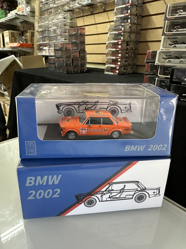BMW 2002 TURBO ORANGE JAGERMEISTER 1/64 DIECAST CAR MODEL BY YS