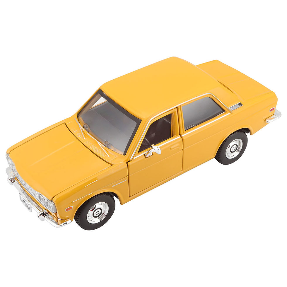 Thumbnail: 1971 DATSUN 510 YELLOW JDM 1/24 SCALE DIECAST CAR MODEL BY MAISTO 31518