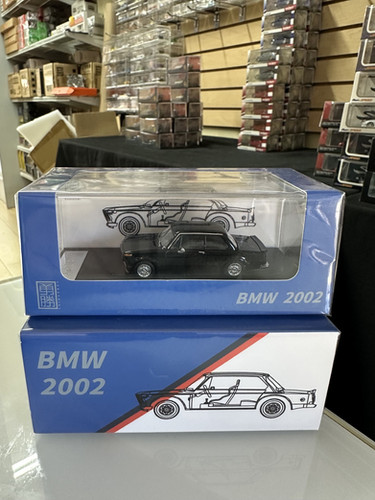 BMW 2002 TURBO BLACK 1/64 DIECAST CAR MODEL BY YS MODELS | JVK Toys