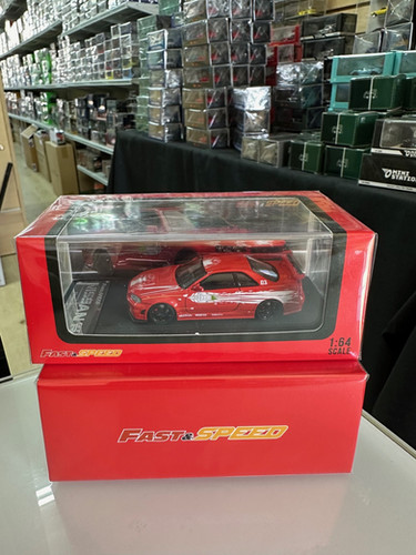 NISSAN SKYLINE GT-R R34 FAST & FURIOUS RED 1/64 DIECAST CAR MODEL