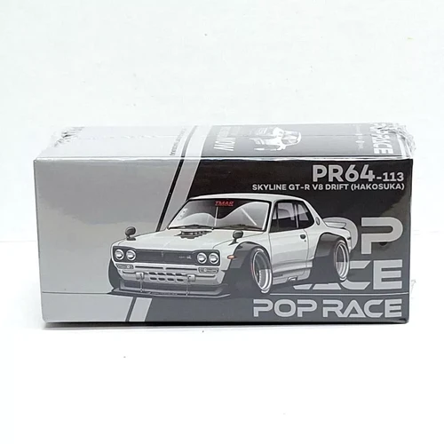 NISSAN SKYLINE GTR V8 DRIFT HAKOSUKA 1/64 DIECAST CAR MODEL BY POP
