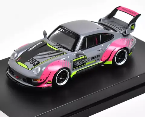 PORSCHE RWB 993 GREY 1/64 SCALE DIECAST CAR MODEL BY XF