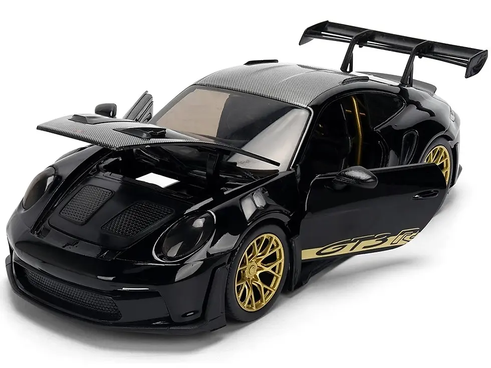 Thumbnail: PORSCHE 992 GT3 RS BLACK 1/24 DIECAST CAR MODEL BY JADA TOYS 37810
