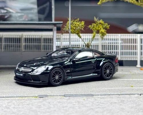 MERCEDES BENZ SL65 AMG BLACK 1/64 DIECAST CAR BY GEAR UP