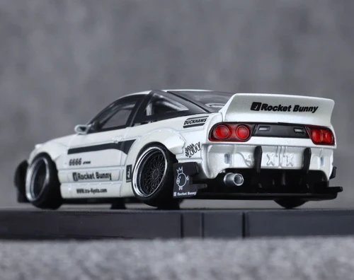 NISSAN 180SX ROCKET BUNNY FLIP UP DOWN LIGHT 1/64 DIECAST