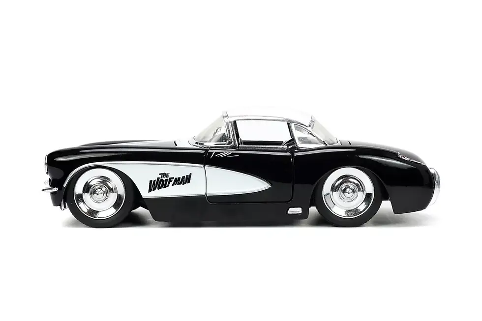 Thumbnail: 1957 CHEVROLET CORVETTE WOLFMAN FIGURE 1/24 DIECAST CAR MODEL BY JADA TOYS 32195
