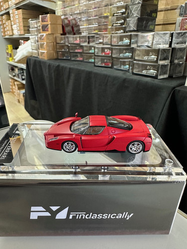 FERRARI ENZO MATTE RED 1/64 DIECAST CAR BY FINDCLASSICALLY FY 300